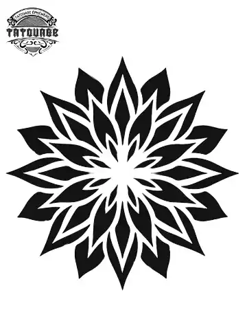 Tatouage éphémère hanche fleur