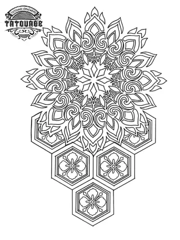 tatouage ephemere hanche mandala Tatouage éphémère hanche mandala