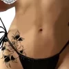 tatouage ephemere hanche rose photo Tatouage éphémère hanche rose