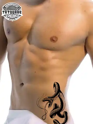 tatouage ephemere hanche serpent photo Tatouage éphémère hanche serpent