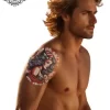 tatouage ephemere homme epaule pin up photo Tatouage éphémère homme épaule pin up