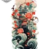 Tatouage éphémère japonais mollet homme