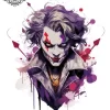 tatouage ephemere joker epaule Tatouage éphémère joker épaule