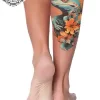 tatouage ephemere lezard mollet photo Tatouage éphémère lézard mollet