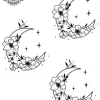 tatouage ephemere lune hanche Tatouage éphémère lune hanche