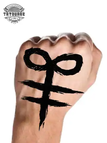tatouage ephemere main 666 photo Tatouage éphémère main 666