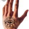tatouage ephemere main avec un oeil photo Tatouage éphémère main avec un œil