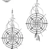 Tatouage éphémère main boussole