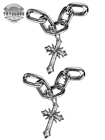 tatouage ephemere main croix Tatouage éphémère main croix