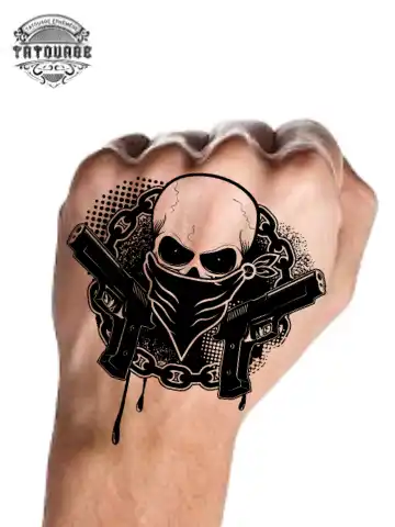 tatouage ephemere main gang photo Tatouage éphémère main gang
