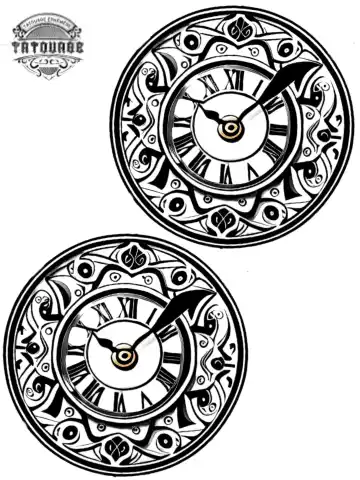 tatouage ephemere main horloge Tatouage éphémère main horloge