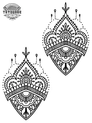 tatouage ephemere main kabyle Tatouage éphémère main kabyle