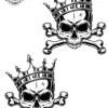 tatouage ephemere main king Tatouage éphémère main King
