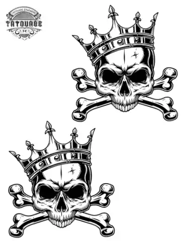 tatouage ephemere main king Tatouage éphémère main King