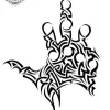 Tatouage éphémère main polynésien