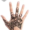 Tatouage éphémère main polynésien