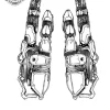 tatouage ephemere main robot Tatouage éphémère main robot