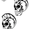 Tatouage éphémère main rock