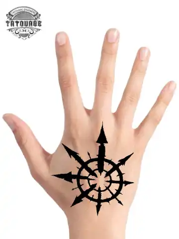 tatouage ephemere main symbole photo Tatouage éphémère main symbole