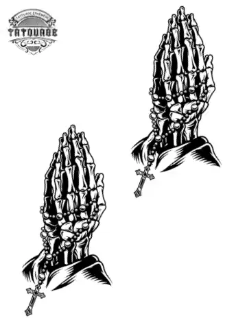 Tatouage éphémère main vierge