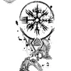 tatouage ephemere main viking Tatouage éphémère main viking