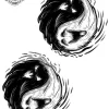 tatouage ephemere main ying yang Tatouage éphémère main ying yang