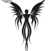 tatouage ephemere manchette ange Tatouage éphémère manchette ange