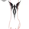 tatouage ephemere manchette ange photo Tatouage éphémère manchette ange