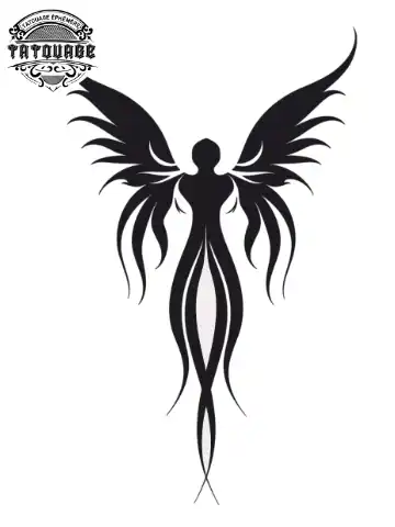 tatouage ephemere manchette ange Tatouage éphémère manchette ange