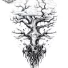 tatouage ephemere manchette arbre Tatouage éphémère manchette arbre