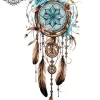 tatouage ephemere manchette attrape reve Tatouage éphémère manchette attrape rêve