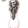 Tatouage éphémère manchette biker
