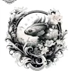 tatouage ephemere manchette carpe koi Tatouage éphémère manchette carpe koi