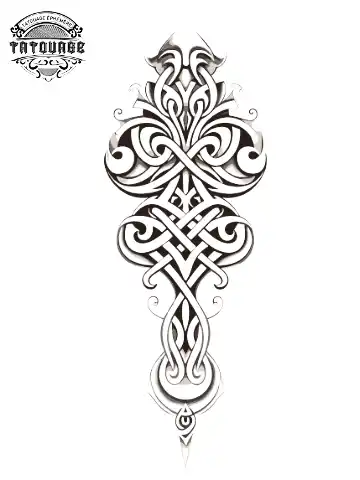 Tatouage éphémère manchette celtique