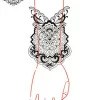 tatouage ephemere manchette dentelle femme photo Tatouage éphémère manchette dentelle femme
