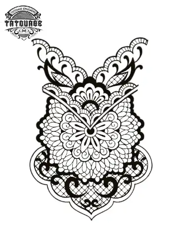 Tatouage éphémère manchette dentelle femme