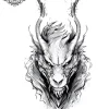 tatouage ephemere manchette dragon Tatouage éphémère manchette dragon