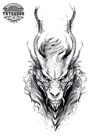 tatouage ephemere manchette dragon Tatouage éphémère manchette dragon