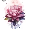 tatouage ephemere manchette femme fleur de lotus Tatouage éphémère manchette femme fleur de lotus