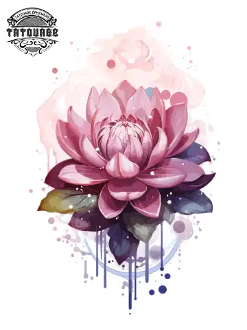 tatouage ephemere manchette femme fleur de lotus Tatouage éphémère manchette femme fleur de lotus