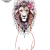 tatouage ephemere manchette femme lion photo Tatouage éphémère manchette femme lion