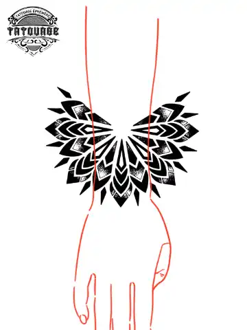 tatouage ephemere manchette femme mandala photo Tatouage éphémère manchette femme mandala