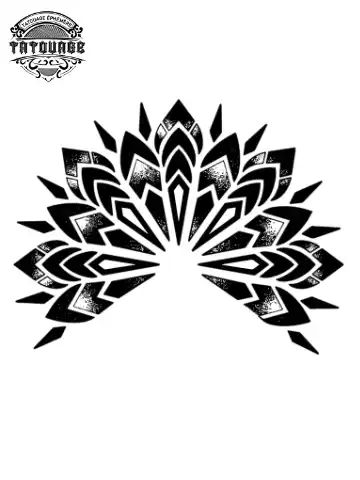 Tatouage éphémère manchette femme mandala