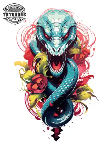 tatouage ephemere manchette femme serpent Tatouage éphémère manchette femme serpent
