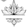 tatouage ephemere manchette fleur de lotus Tatouage éphémère manchette fleur de lotus