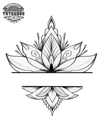 tatouage ephemere manchette fleur de lotus Tatouage éphémère manchette fleur de lotus