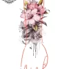 tatouage ephemere manchette fleurs photo Tatouage éphémère manchette fleurs