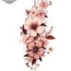 tatouage ephemere manchette florale Tatouage éphémère manchette florale