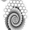 tatouage ephemere manchette geometrique Tatouage éphémère manchette géométrique