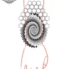 tatouage ephemere manchette geometrique photo Tatouage éphémère manchette géométrique